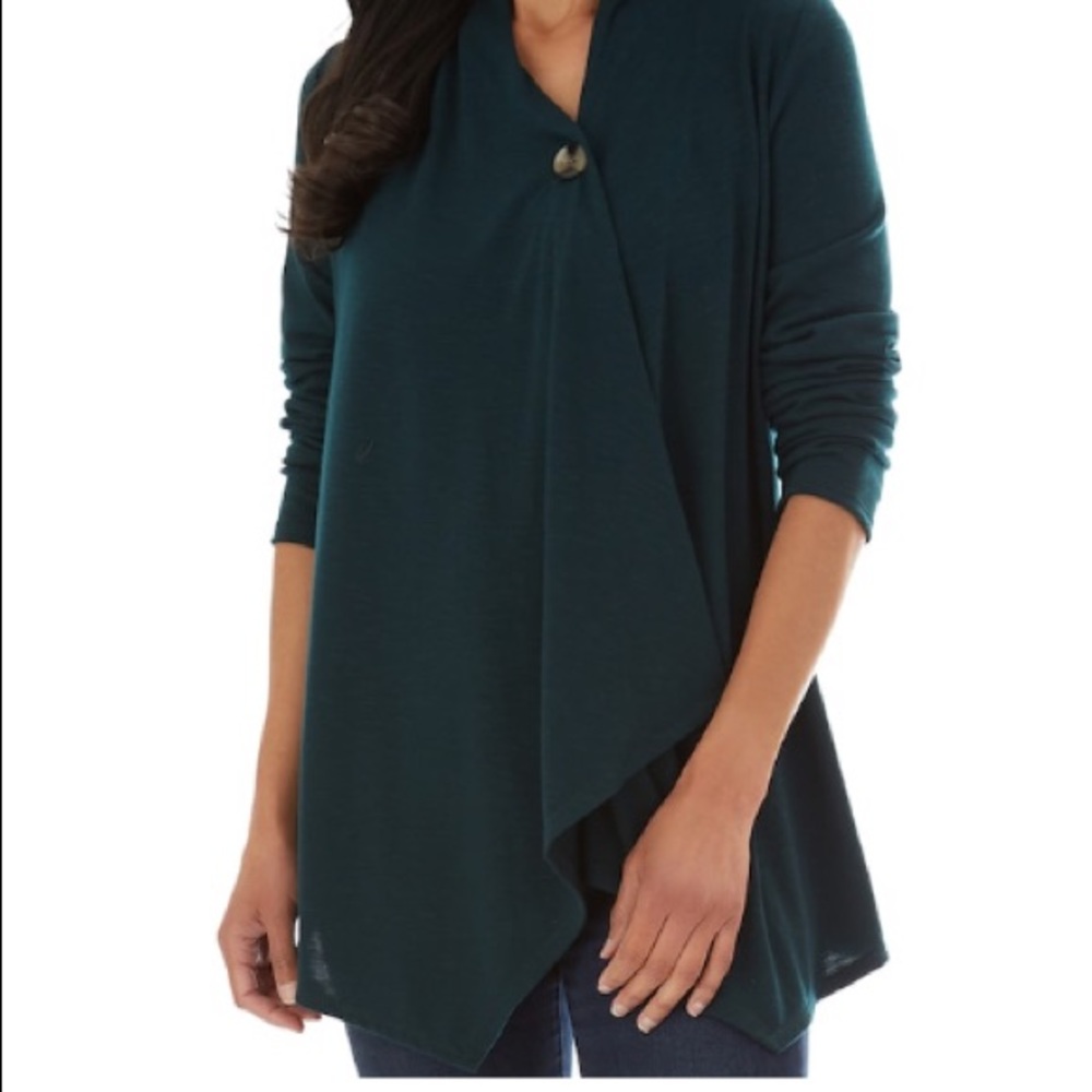 Apt 9 Long Sleeve Sweater Button Top
